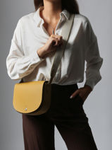 Longchamp Epure timeless Cross bodytas Geel-vue-porte